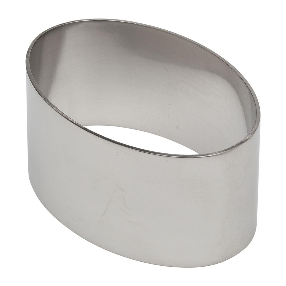Ateco Oval Stainless Steel Form, 3.13 By 1.38-Inches High