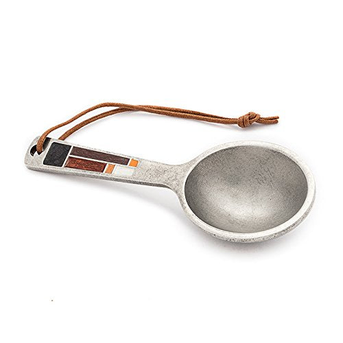 Danforth - Riversong/Mocha Coffee Scoop/Spoon - Handcrafted Pewter Coffee Scoop For Ground Coffee - 5     - Made In Usa