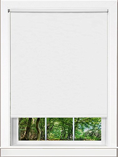 PowerSellerUSA Room Darkening Cordless Blackout Window Roller Shades (37 Width)