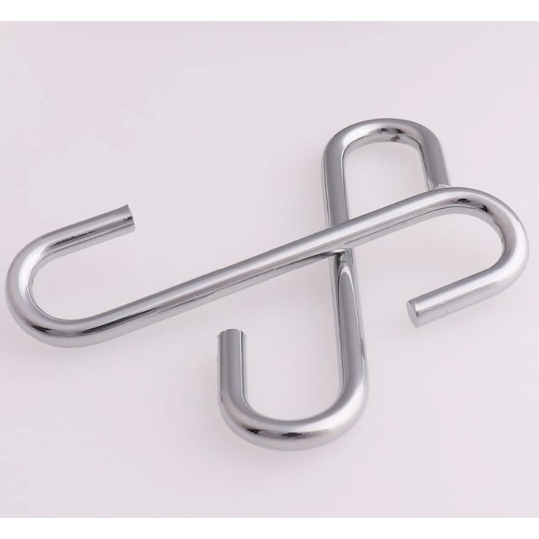 Teellon 6Inch (5Mm) 6Pcs. Strong HeavyDuty Long S Shaped Hooks, Pot Extension Hanging Hooks Multipurpose Hangers Ideal For Han