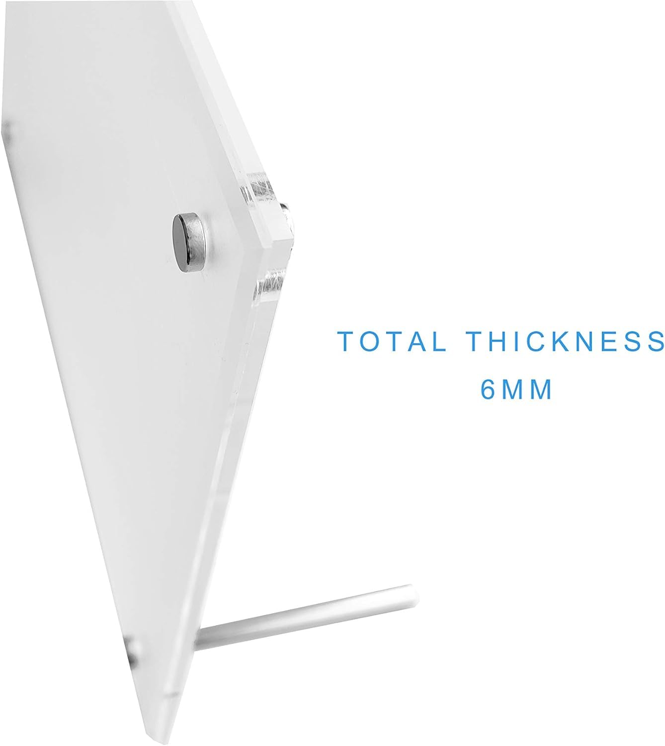 Missartist Frameless Tabletop Floating Photo Frames