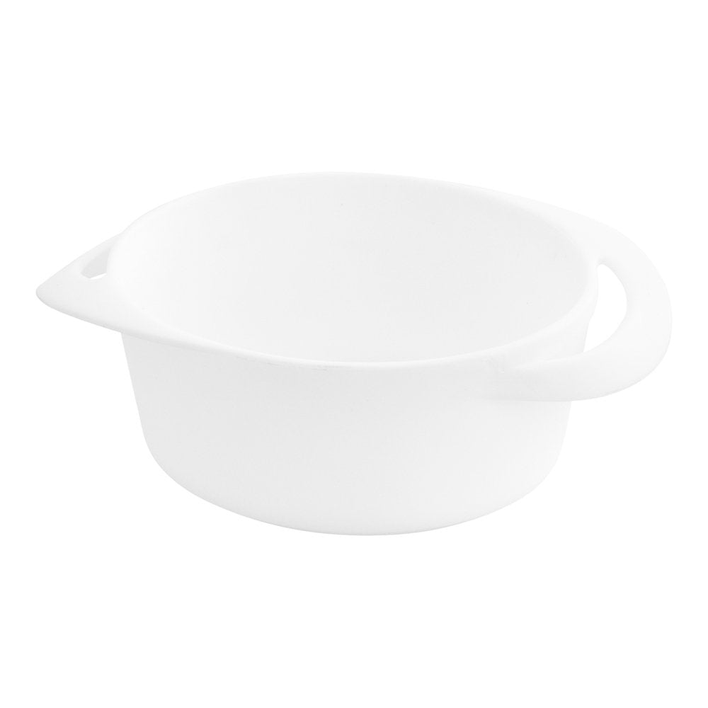 Restaurantware 3 Ounce Mini Serving Dishes 100 Disposable Mini Appetizer Dishes - Built-In Handles Rectangle White Plastic Mini