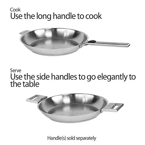 Cristel Strate Fryingpan, 8'', Silver