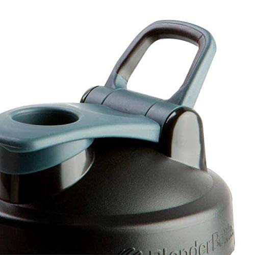 Blenderbottle Pro Series Shaker Bottle Blenderball Rounded Base With Spoutguard, 24 Ounce, 2-Pack (Black - Orange)
