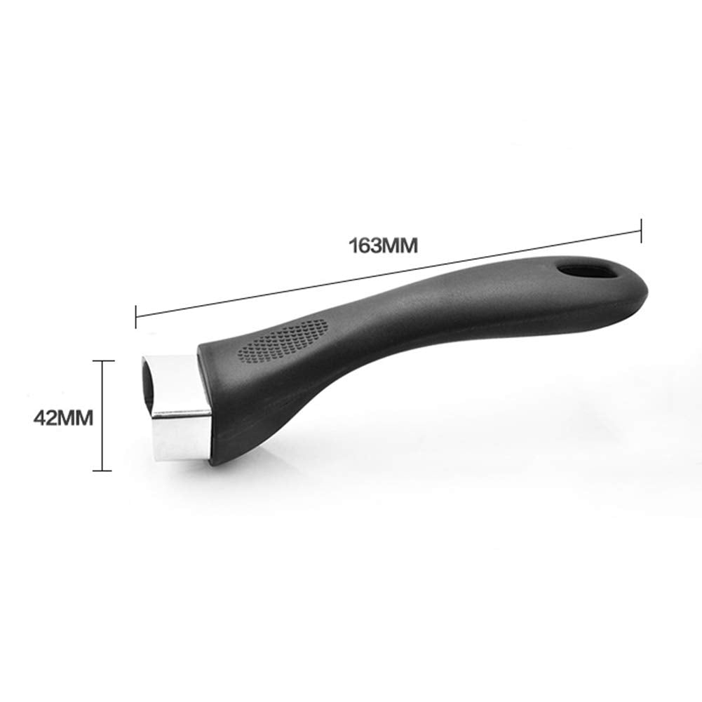 AUMACHEN Scald-Proof Long Handle Pot Lid Grip - Black Plastic Replacement Kitchen Accessory, Model 16838845463061
