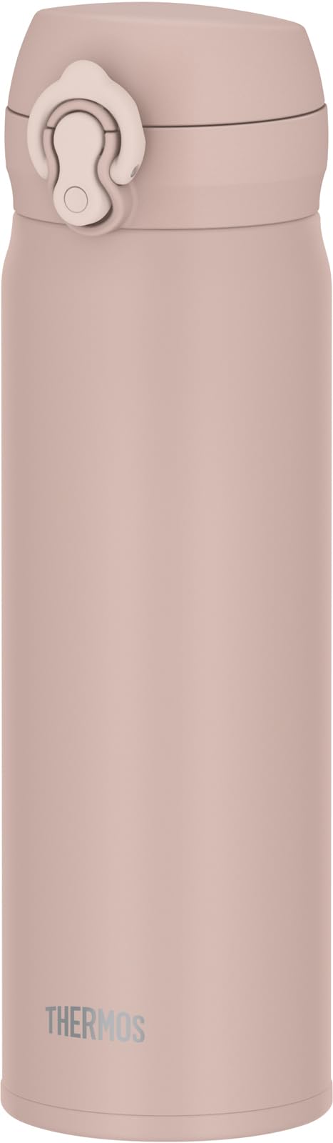 JNLS500 MSBE Thermos Water Bottle, Vacuum Insulated Mobile Mug, 16.9 fl oz (500 ml), Mist Beige, Easy to Clean and Easy to Clea