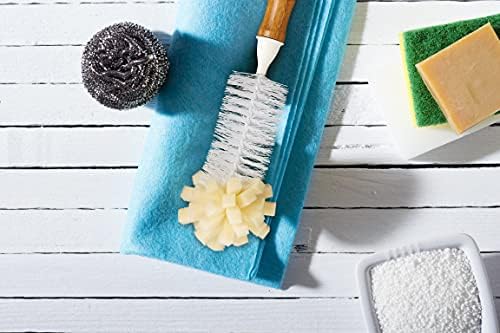 Hic Kitchen Bamboo Bottle Brush, Bamboo With Non-Scratch Bristles