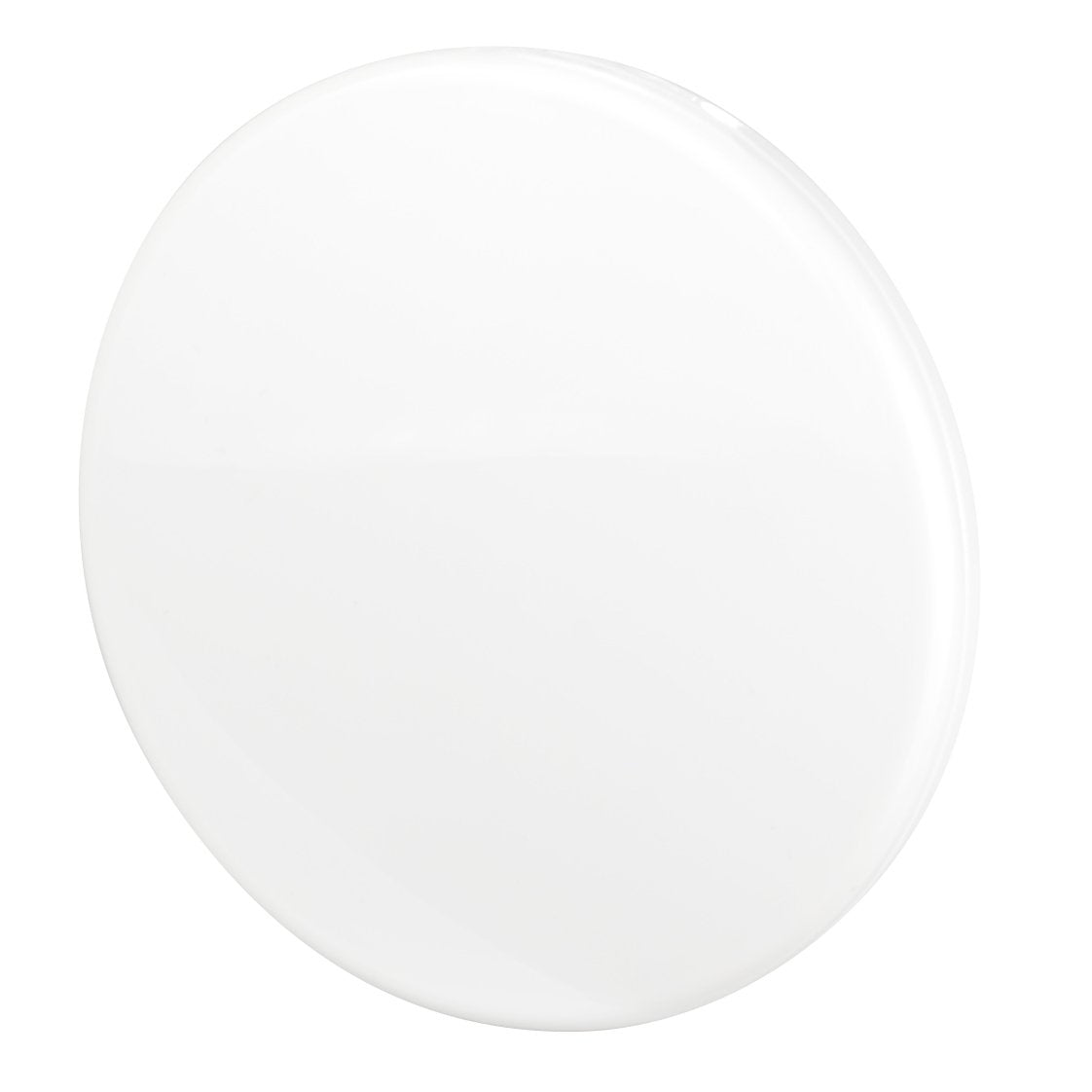 Makeup Pocket Mirror With 10X Magnification Glass Plus Plain Mirror (White)