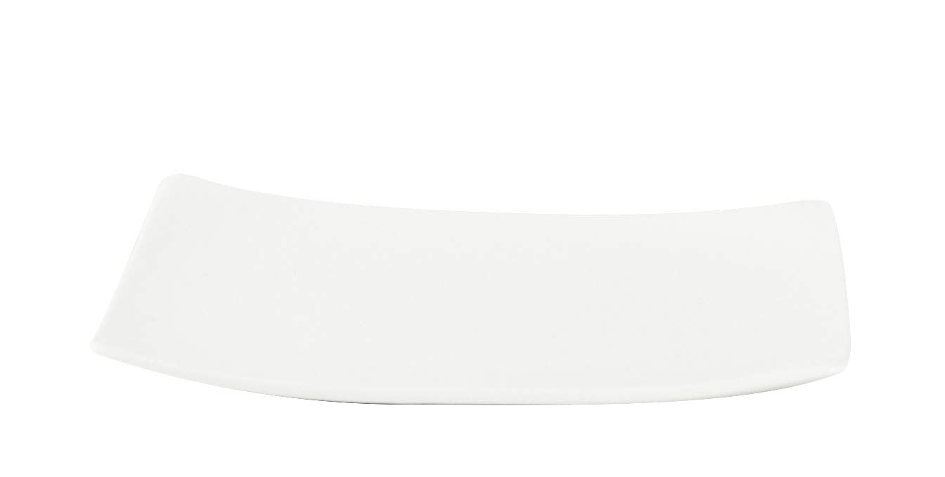 Homevss, Bone China Elegance White Square Plate 10.5'', Set Of 6 Pieces