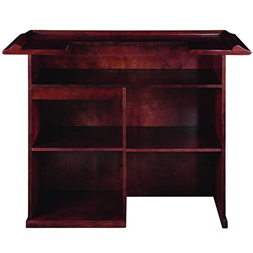 Ram Game Room Dry Bar With Mini Fridge Pocket, 60'', English Tudor