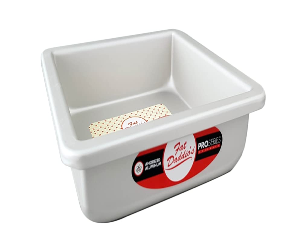 Fat Daddio'S Anodized Aluminum Square Cake Pan, 6 X 4 Inch