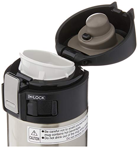 Zojirushi 0.36-Liter Stainless Steel Travel Mug, 12-Ounce, Silver