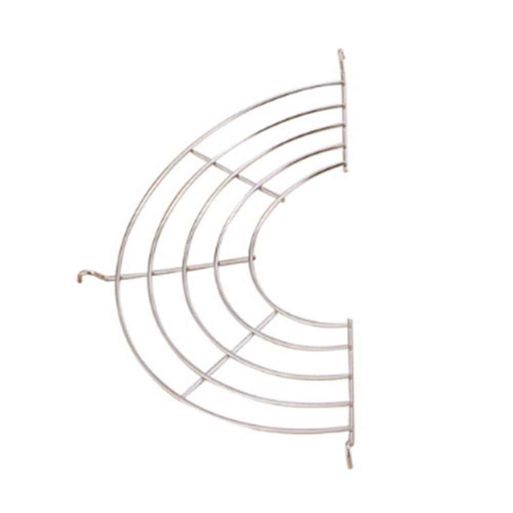 Oil Drain Rack, Stainless Steel Semi Circular Oil Strainer Shelf For Frying Pan Multi Function Steam Rack Food Cooling Rack Hook