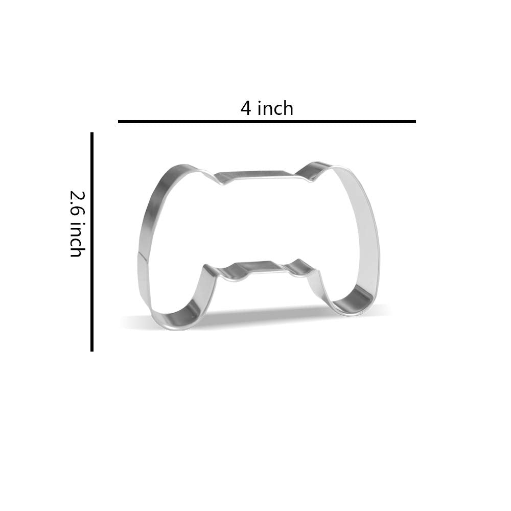 4 Inch Game Controller Cookie Cutter - Stainless Steel