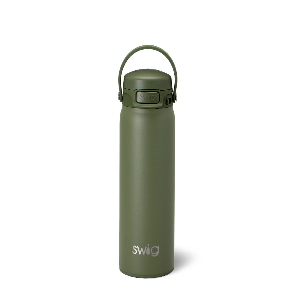 Swig Life 22oz Leakproof EZ Fill Water Bottle, Olive