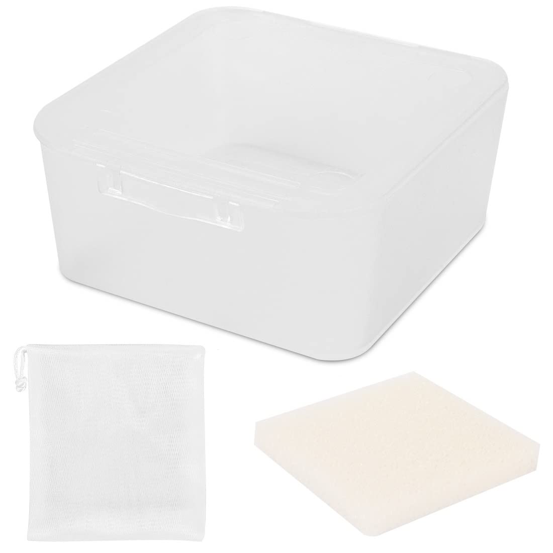 Square Travel Soap Container, Vonpri Soap Dish Shower Square Soap Holder Bar Soapbox Case Soap Saver For Bathroom Travel Gym Cam