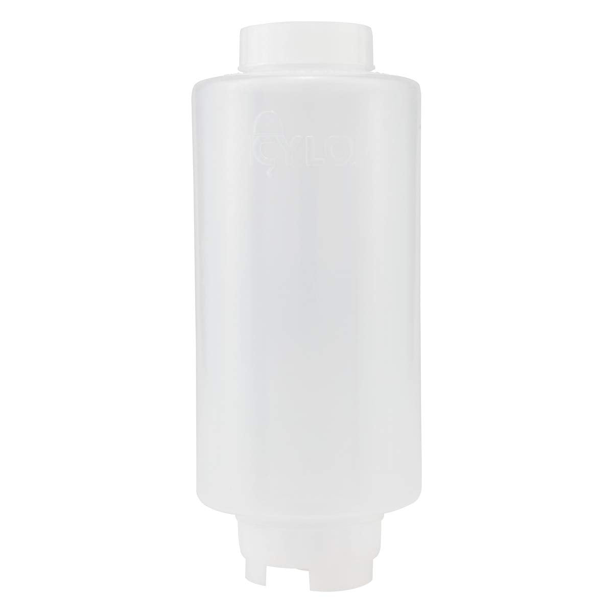Creative Mark Cylo Fifo Squeeze Bottle -Empty - 12 Pack - 32 Oz. Inverted Squeeze Bottle With Air-Tight Non-Drip Silicone Valve;