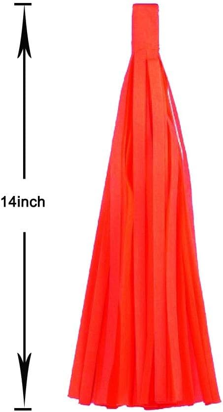 Aimto 15pcs Red Blue White Tassel Garland Banner Tissue Paper Tassels for 4th/Fourth of July Patriotic Decorations