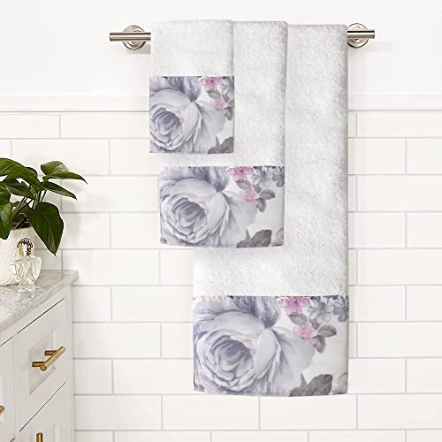 Zahari Home Michelle Bathroom Towel Set 3 Piece Towel Bath Towel, Hand Towel And Wash Towel Modern Decor Beautiful Unique Design