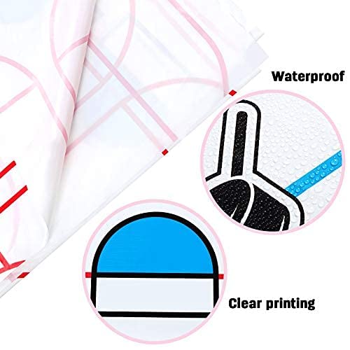 Boao Hockey Tablecloth Ice Hockey Field Table Cover Plastic Tablecloth Dining Room Kitchen Rectangular Table Cover For Patio Pic