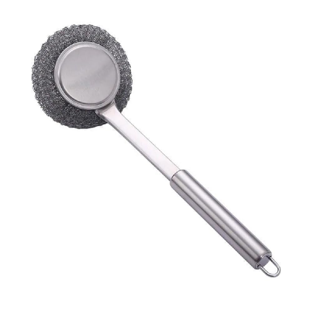 HeavyDuty Gap Brush With Steel Handle  Colorful DeepClean Scrubber For Bottles, Jars, Tiles, Toilets & Tight Crevices