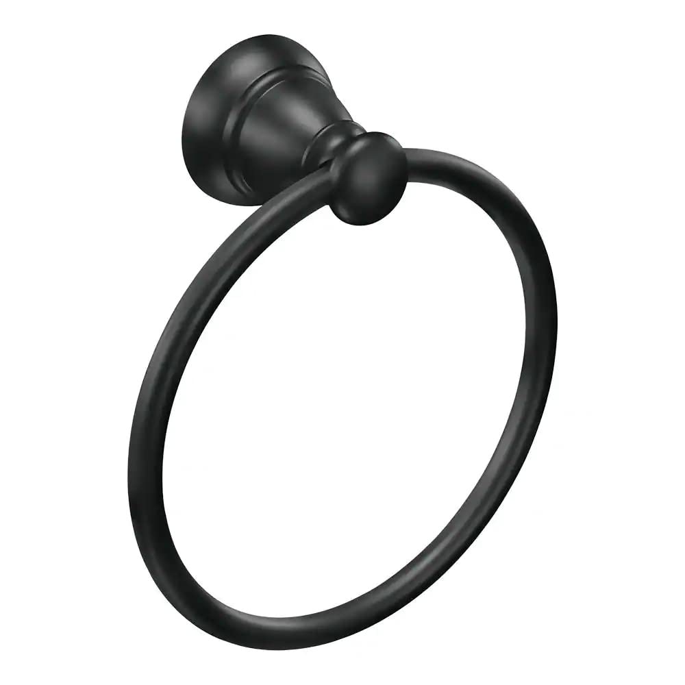 Moen Y2686Bl Banbury Towel Ring, Matte Black