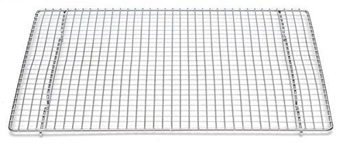 Professional Cross Wire Cooling Rack Half Sheet Pan Grate - 16-1/2 x 12 Drip Screen 2 Pack