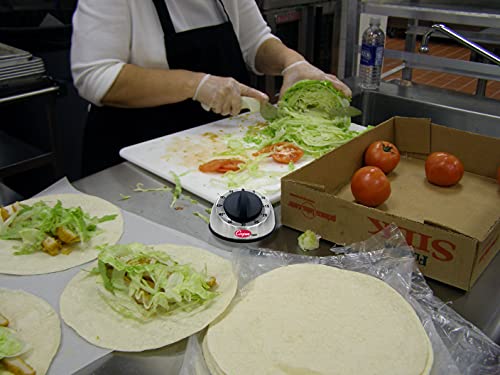 Cooper-Atkins Tm60-0-8 Stainless Steel Long Ring 60 Minute Mechanical Timer, 0 To 60 Minutes Unit Range