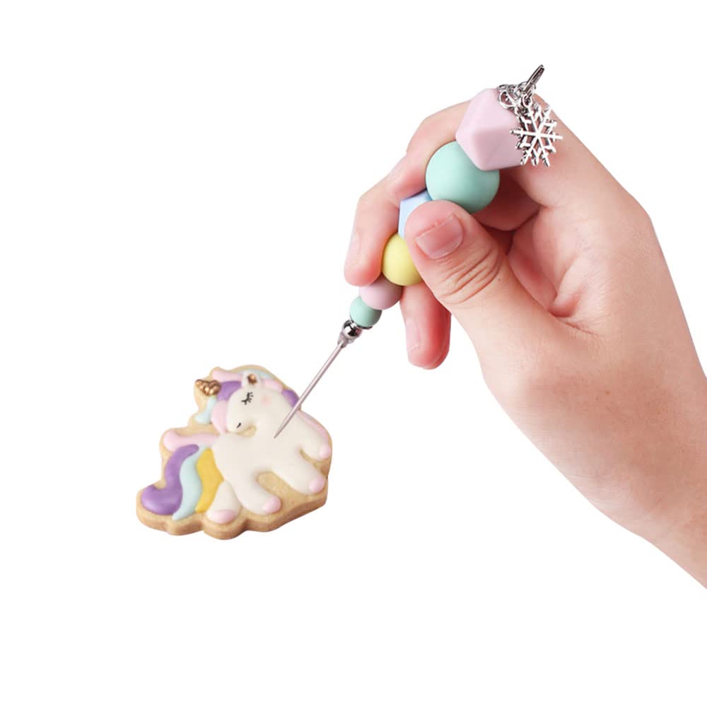 Yyangz Biscuit Cookie Icing Pin Cake Decorating Needle Tool Scriber Needle Sugar Stir Needle Scriber Needle Modelling Tool Bakin