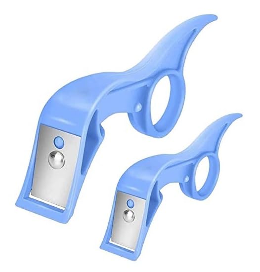 Blapoxe 2Pcs Multifunctional Vegetable & Fruit Finger Ring Peeler For Kitchen With Stainless Steel Blades