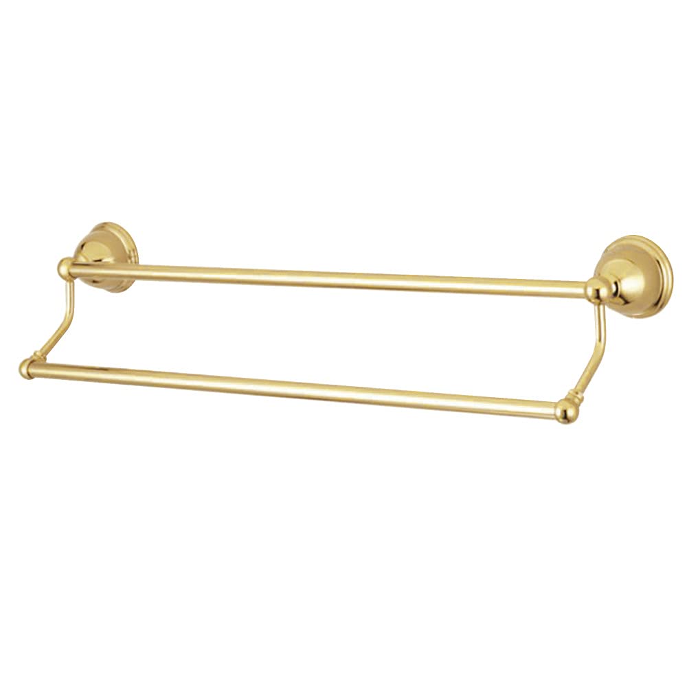 Kingston Brass BA396318PB Restoration 18'' Dual Towel Bar  Polished Brass