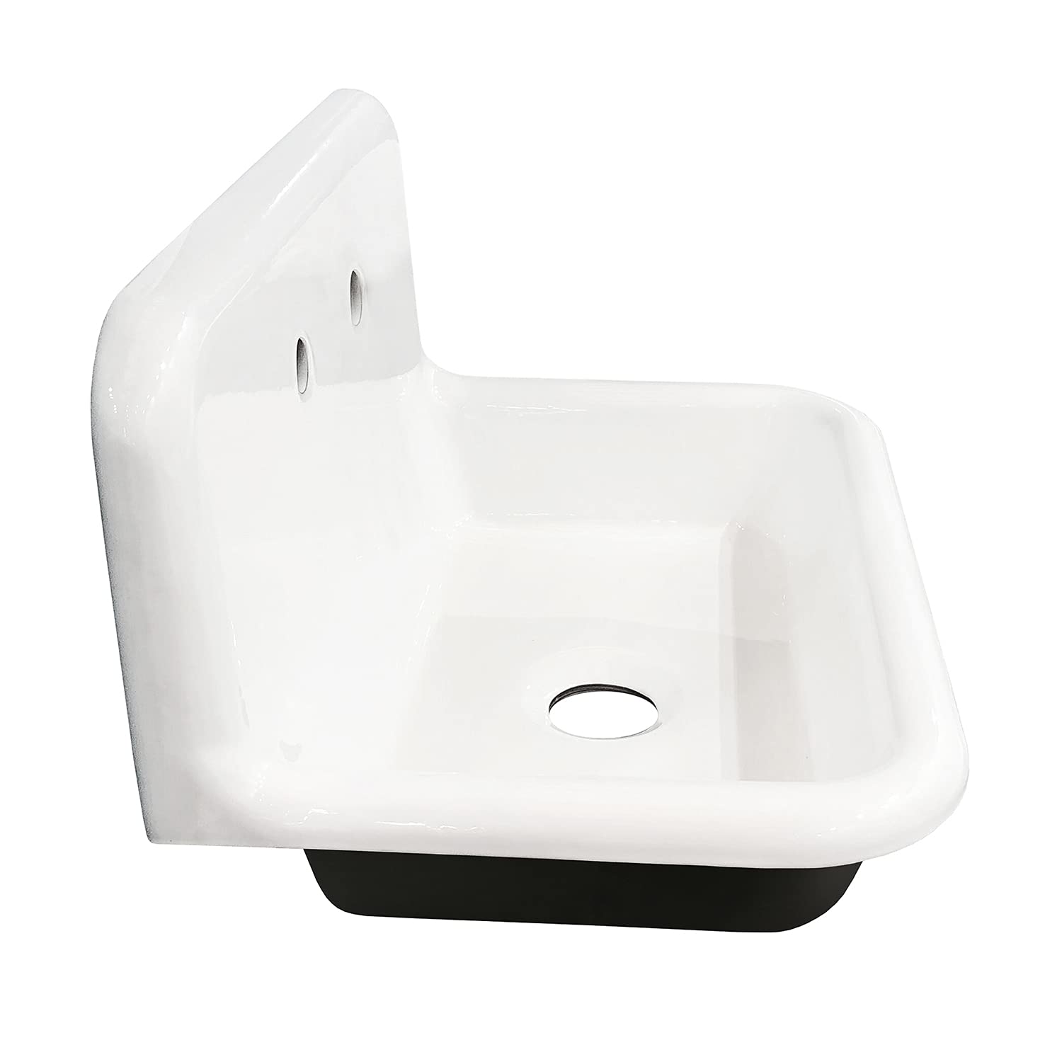 Gourmetier GCLWS302019 30X20 Single Bowl Wall Mounted Sink  White