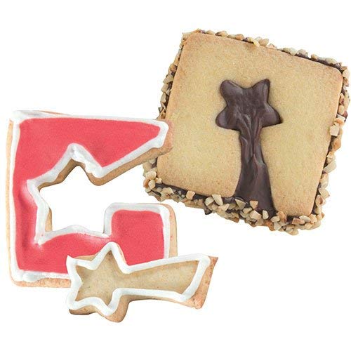 Pavoni Christmascookies Cutters (12 Pack), Red/Green