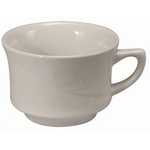 Oneida Foodservice F1040000520 Porcelain Espree Cups, 7.5 oz, Cream White