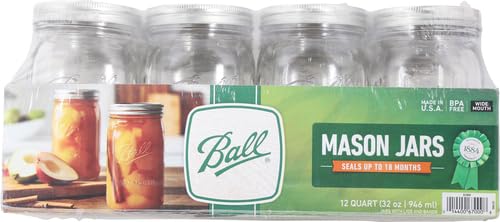 67000 Ball Qt Mason Jar Wm 12-Pack