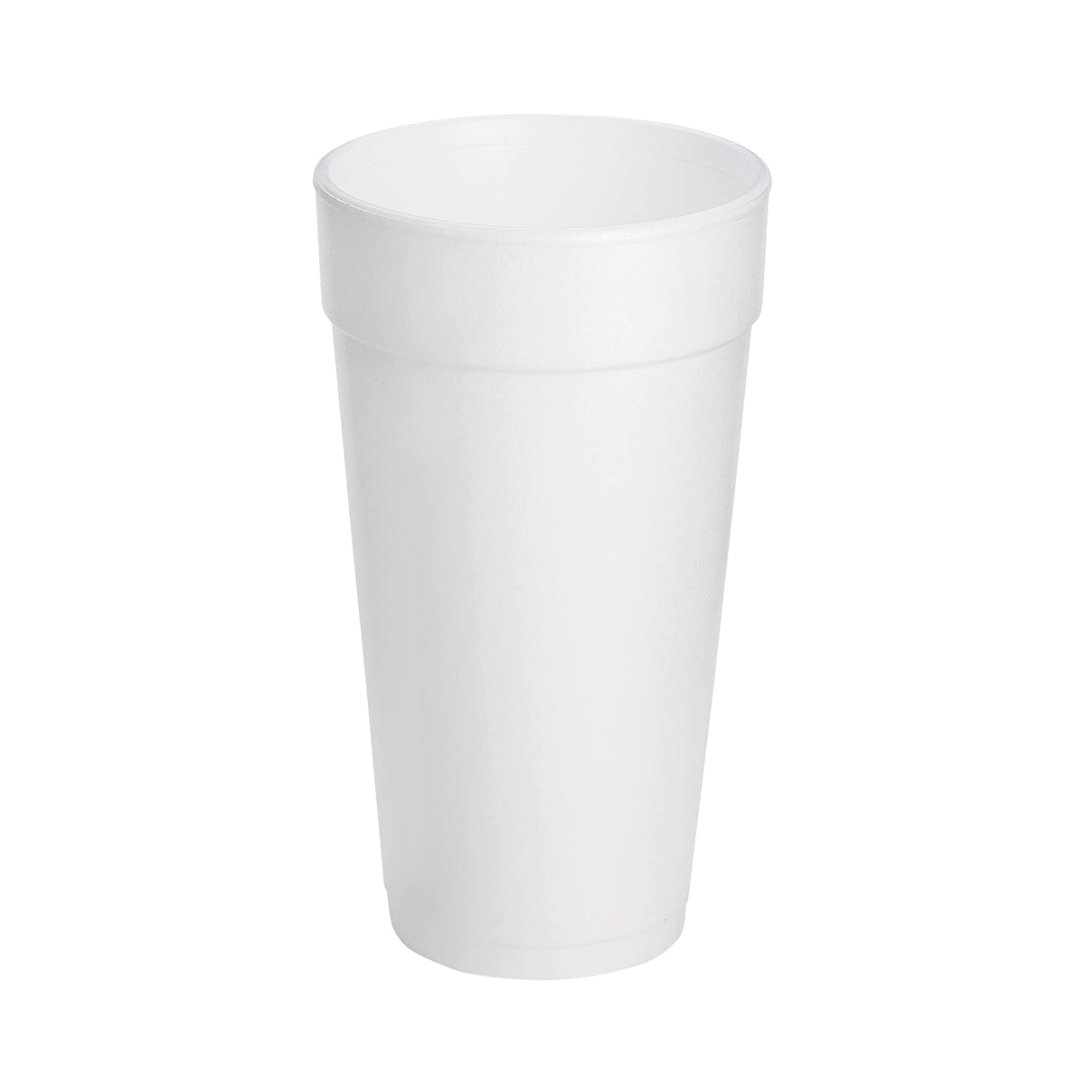 Dart 20J16 3.7'' Top And 2.4'' Bottom Diameter, 6.1'' Height, 20 Oz Big Drink Foam Cup (Case Of 500), White