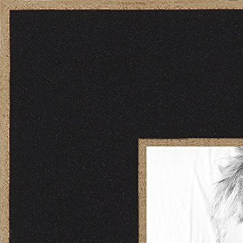 ArtToFrames 24x30 inch Black Satin with Raw Edges Picture Frame, WOM0066-76808-890R-24x30