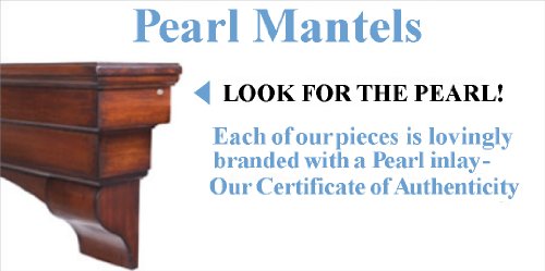 Pearl Mantels 416-72 Devonshire Wood Fireplace Mantel Shelf, 72 Inch, Unfinished