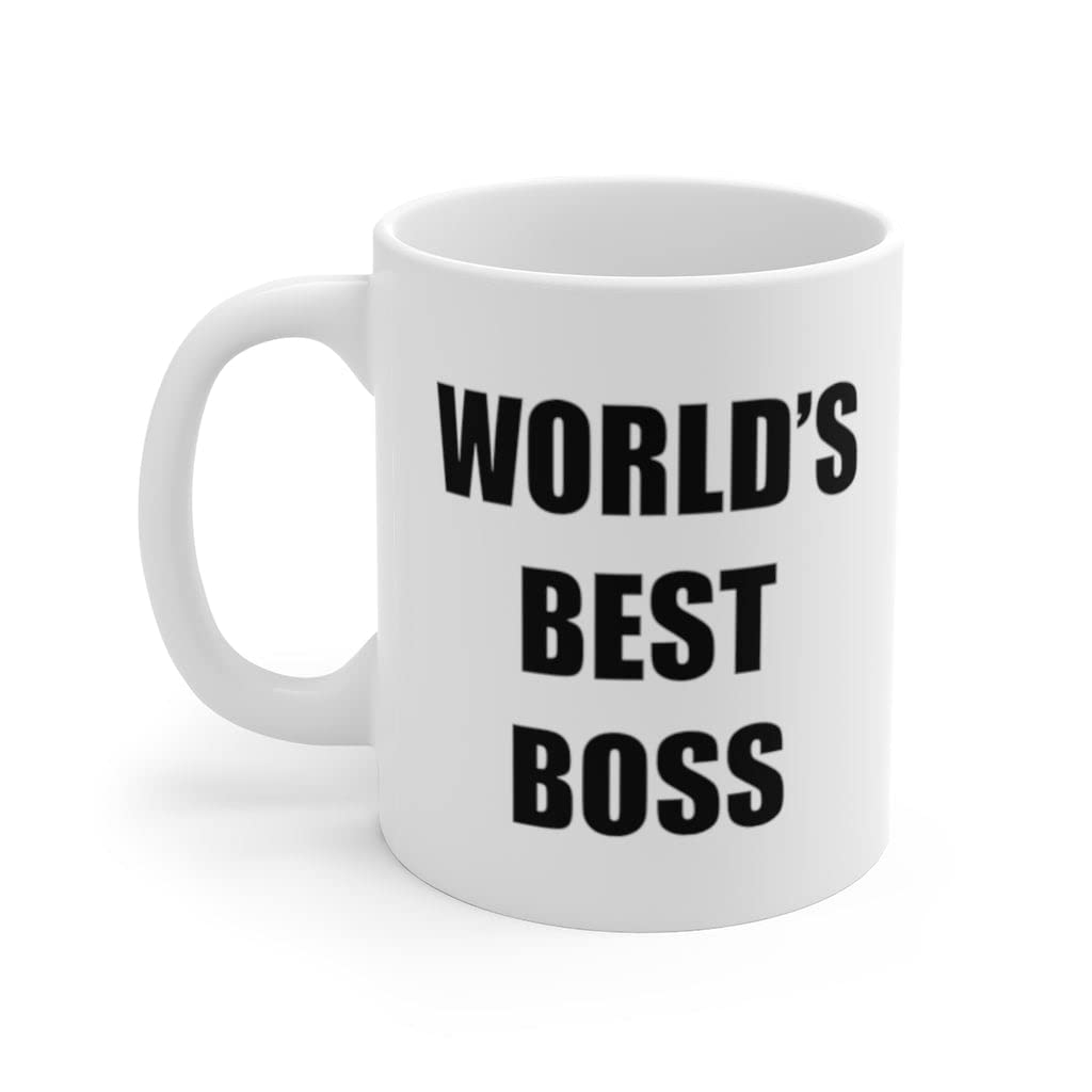 Moltdesigns The Office World'S Best Boss Mug - Dunder Mifflin Ceramic - Michael Scott - Dwight Schrute - The Office Tv Show Mug
