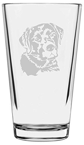 Labrador Retriever Dog Themed Etched All Purpose 16Oz Pint Glass