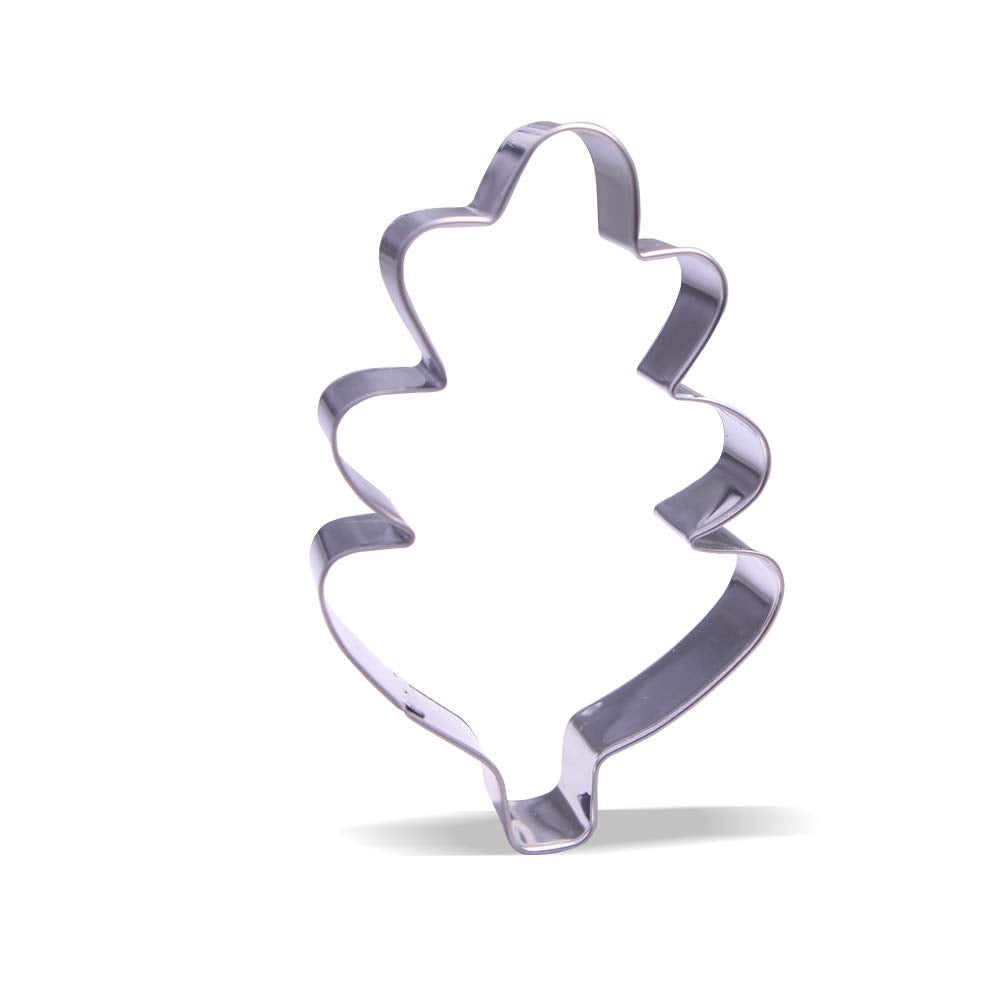 4.2 Inch Oak Leaf Cookie Cutter - Stainless Steel