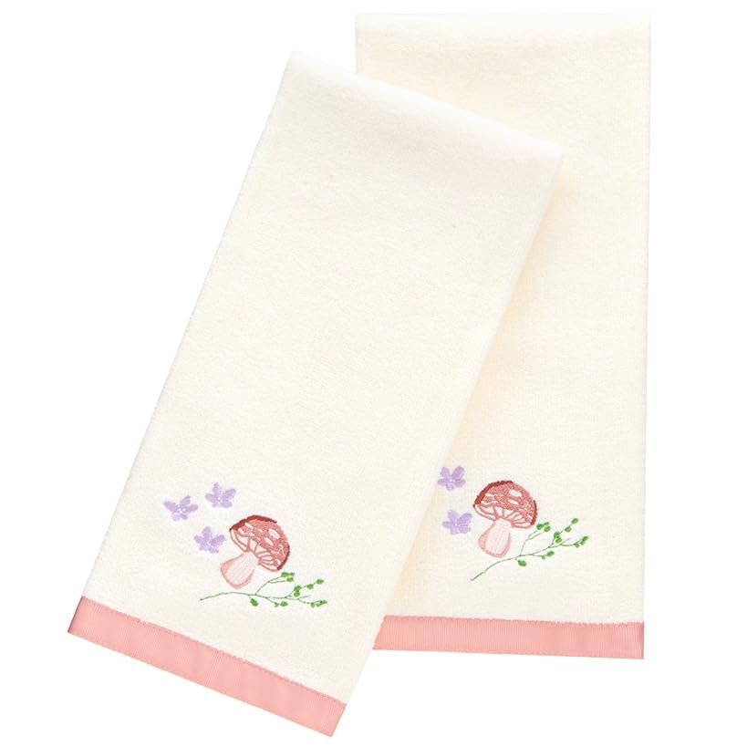 Stella Mushroom Bath Collection - Set Of 2 Hand Towels