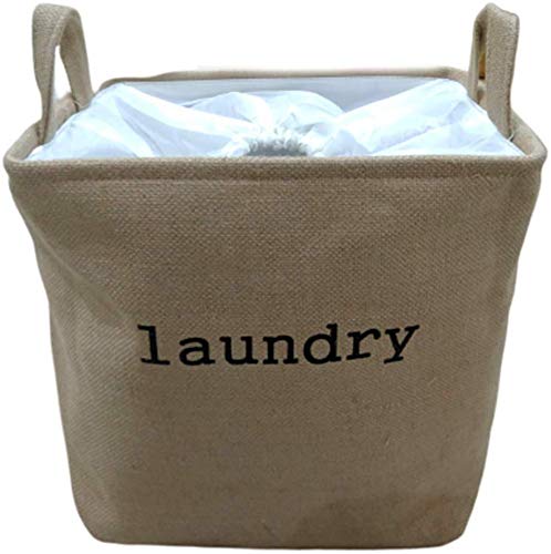 Styleys Jute Laundry Basket For Clothes, 54 Litere Capacity (S11078 - Beige)