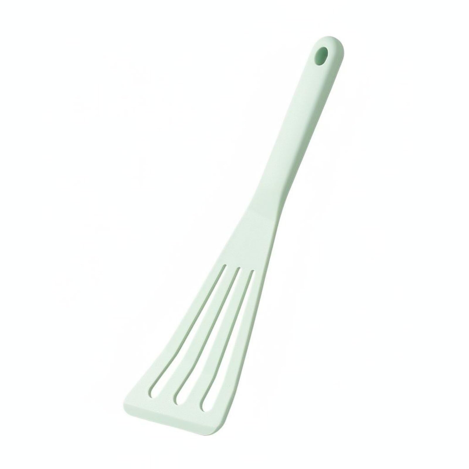 Ecomistiq 3 Pieces HeatResistant Silicone Spatula Non Stick Safe Nonstick Turner Flexible Slotted Easy To Clean, Green, Gj11 |