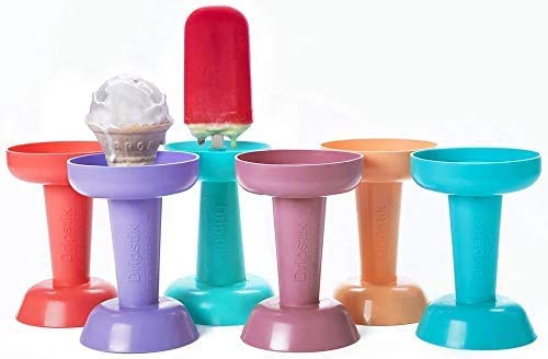 Dripstik No Mess Ice Cream Cone & Frozen Treat Holder Also Makes Ice Pops (Pink)