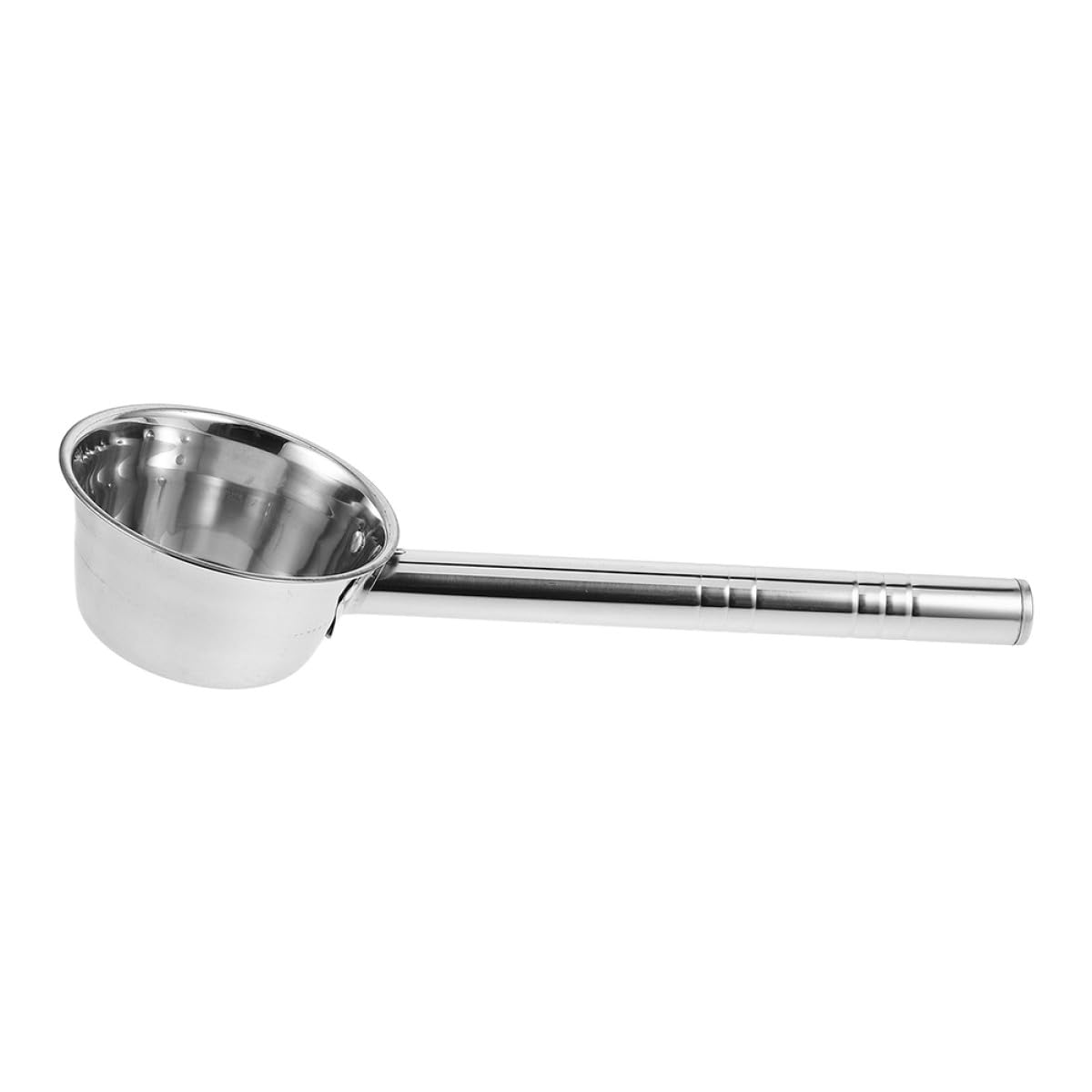 OSOLADY Long Handle Stainless Steel Water Ladle Ergonomic Kitchen and Bathroom Scoop for Soup Garden Watering Multipurpose Use w