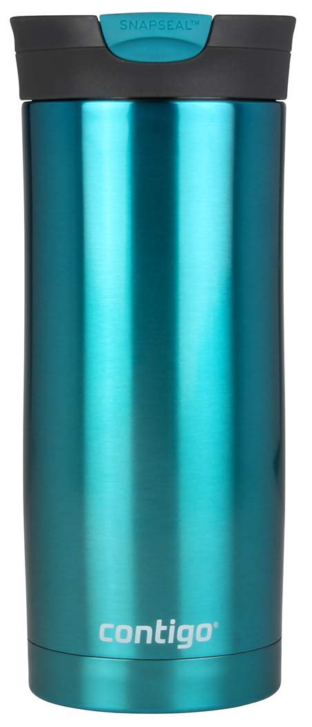 Contigo Huron Snapseal Travel Mug, Stainless Steel Thermal mug, Vacuum Flask, Leakproof Tumbler, Coffee Mug with BPA Free EasyC