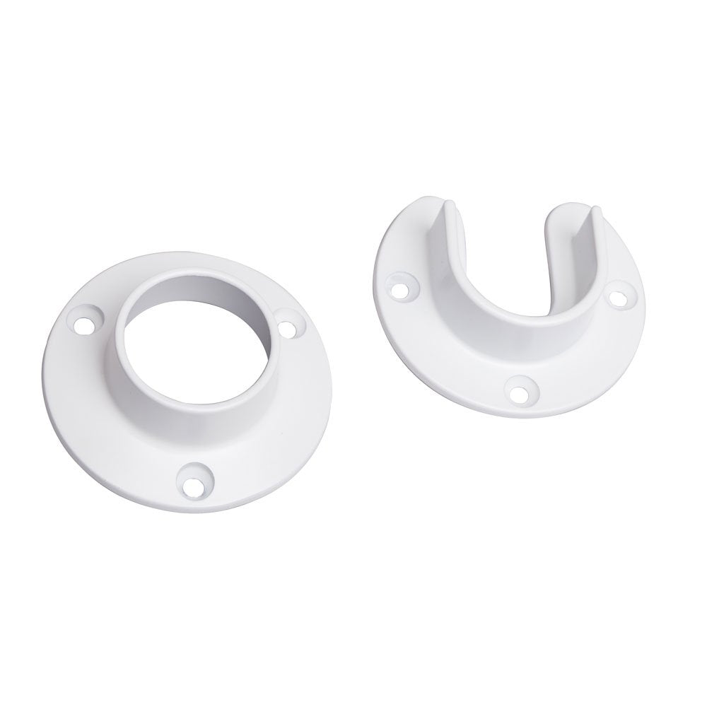 Closet Pro Hd Cd-0010-Wt Heavy Duty Closet Pole Sockets, White