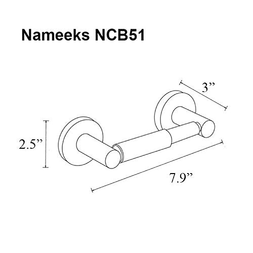 Nameeks Ncb51 Ncb Toilet Paper Holder, One Size, Black