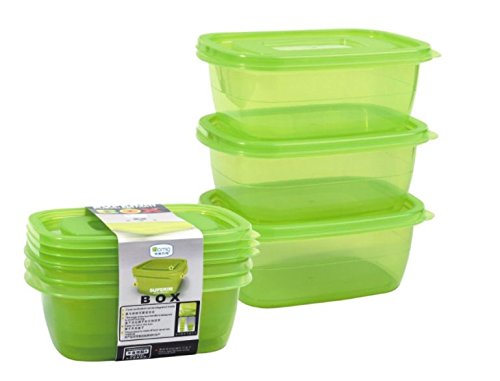 Generic Set Of 3 Stackable Superim Posed Vacuum Seal Leak Proof Airtight Lunch Box/ Tiffin/ Food Container (Size:160*115*55Mm / 
